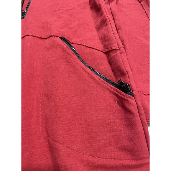 Noblu Breakfast in Tokyo women’s size Small red hooded sweatshirt zip jacket - Picture 8 of 9
